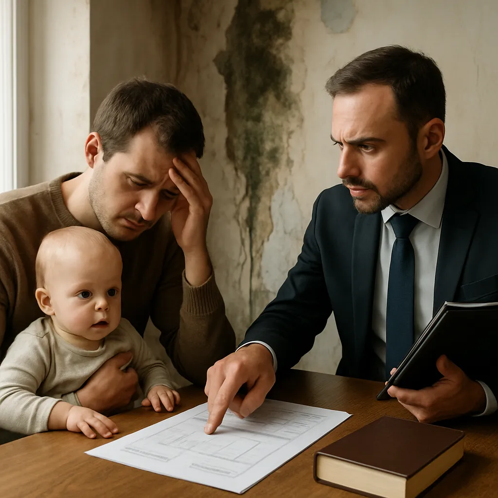 /nino-pequeno-bebe-humedades-toxicas-vivienda-emergencia-legal