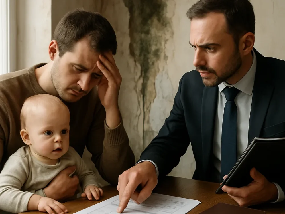 /nino-pequeno-bebe-humedades-toxicas-vivienda-emergencia-legal